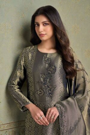 My Fashion Road Omtex Marcella Designer Jacquard Silk Suits | 16561 – C