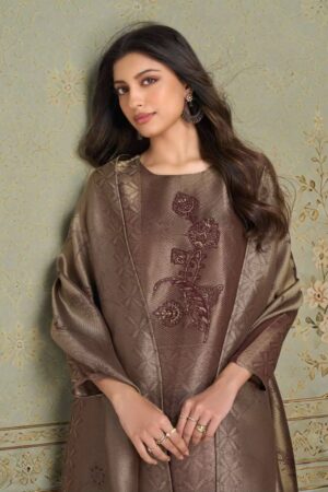 My Fashion Road Omtex Marcella Designer Jacquard Silk Suits | 16561 – B