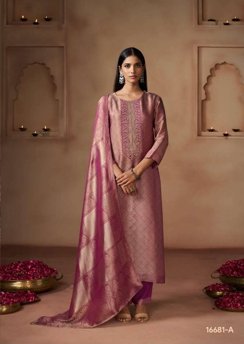 My Fashion Road Omtex Nayika Designer Jacquard Silk Dress | 16681 – A My Fashion Road Omtex Nayika Designer Jacquard Silk Dress | 16681 – A