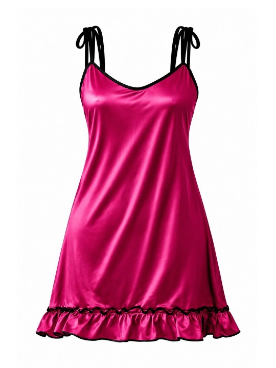 My Fashion Road Zyvera Pink Solid Baby Dolls Nightsuits My Fashion Road Zyvera Pink Solid Baby Dolls Nightsuits