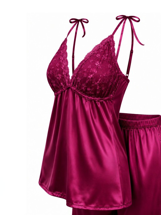 My Fashion Road Zyvera Purple Self Design Baby Dolls Nightwear