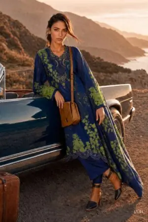 My Fashion Road Varsha Letters From The Garden Exclusive Designs Muslin Suit | LT – 01