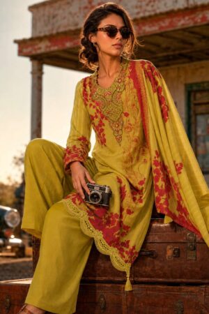 My Fashion Road Varsha Letters From The Garden Exclusive Designs Muslin Suit | LT – 03