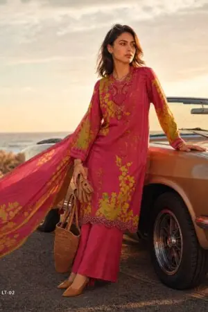 My Fashion Road Varsha Letters From The Garden Exclusive Designs Muslin Suit | LT – 02