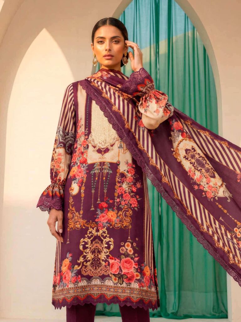 My Fashion Road Varsha Noor E Mohabbat Chapter 3 Digital Printed Fancy Muslin Dress | NM – 02