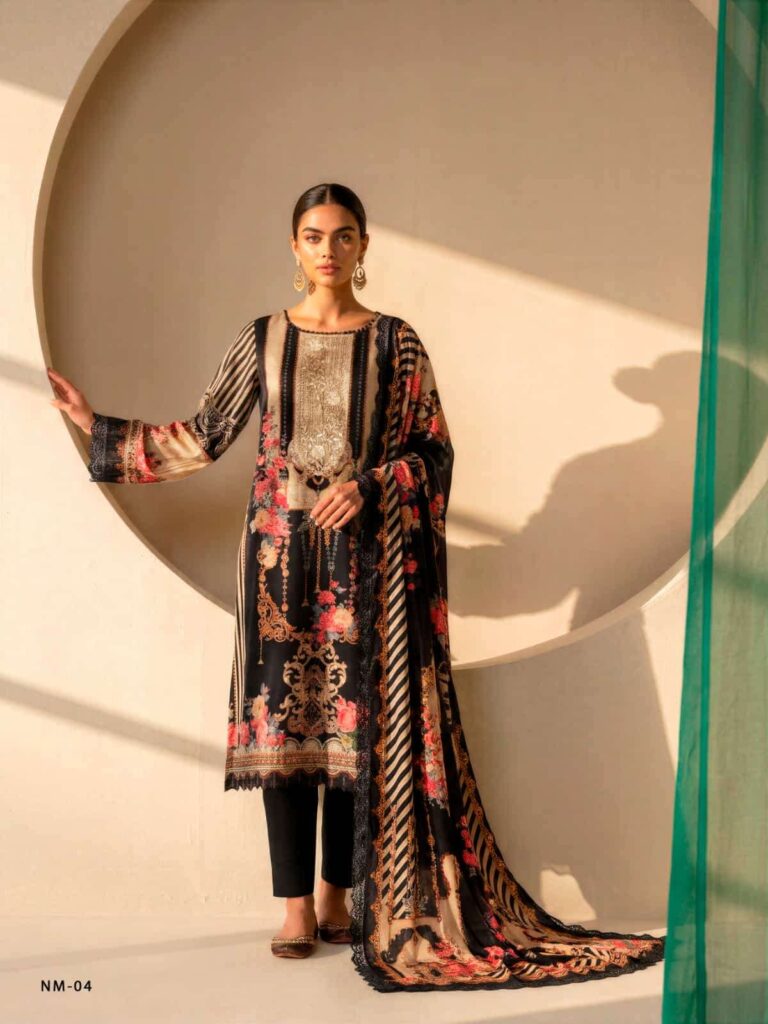 My Fashion Road Varsha Noor E Mohabbat Chapter 3 Digital Printed Fancy Muslin Dress | NM – 04