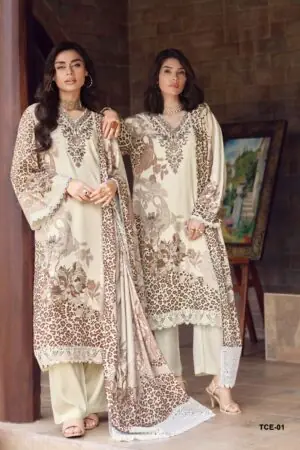 My Fashion Road Varsha The Classic Edit Digitally Printed Pashmina Ladies Dress | TCE – 01