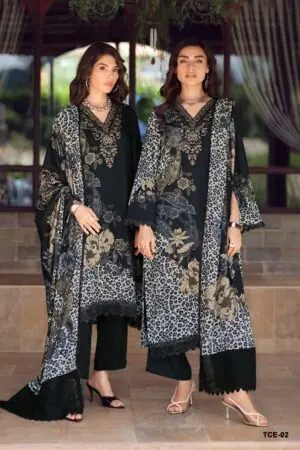 My Fashion Road Varsha The Classic Edit Digitally Printed Pashmina Ladies Dress | TCE – 02