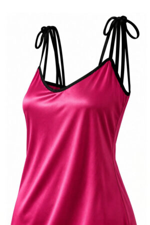 My Fashion Road Zyvera Pink Solid Baby Dolls Nightsuits