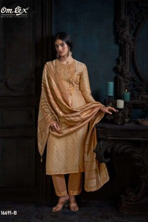 My Fashion Road Omtex Ruhira Premium Jacquard Silk Suit | 16691 – B