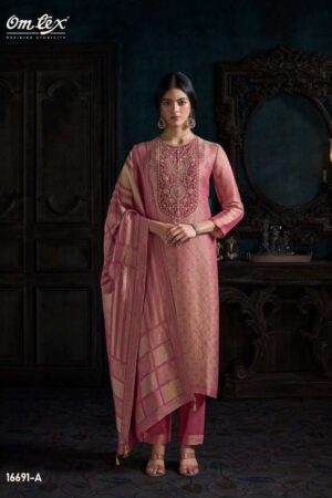 My Fashion Road Omtex Ruhira Premium Jacquard Silk Suit | 16691 – A