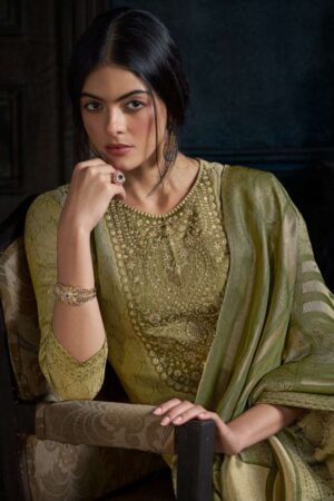 My Fashion Road Omtex Ruhira Premium Jacquard Silk Suit | 16691 – D