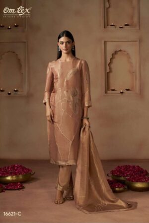 My Fashion Road Omtex Desiya Latest Designs Jacquard Suits | 16621 –  C