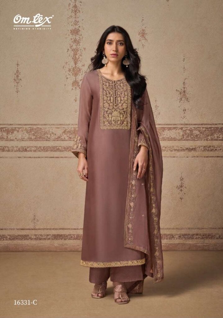 My Fashion Road Omtex Zelia Fancy Silk Designer Suit | 16331 – C