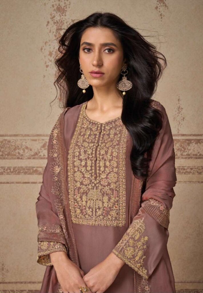 My Fashion Road Omtex Zelia Fancy Silk Designer Suit | 16331 – C
