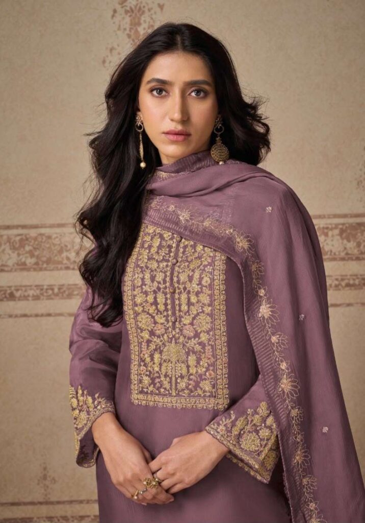 My Fashion Road Omtex Zelia Fancy Silk Designer Suit | 16331 – A