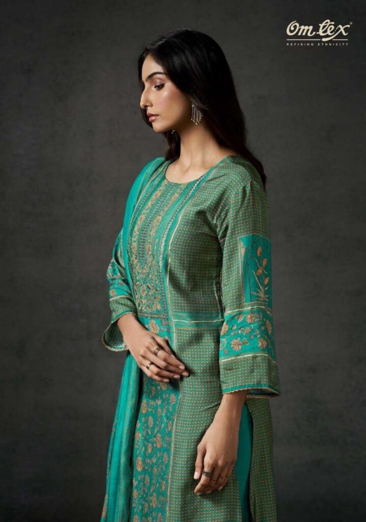 My Fashion Road Omtex Ira Digital Printed Russian Silk Salwar Suit | 16671 – A