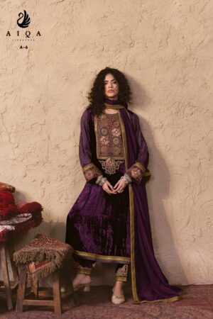 My Fashion Road Aiqa Nooren Party Wear Velvet Designer Suits | A-6 My Fashion Road Aiqa Nooren Party Wear Velvet Designer Suits | A-6