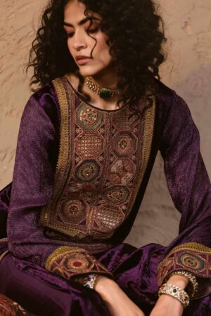 My Fashion Road Aiqa Nooren Party Wear Velvet Designer Suits | A-6