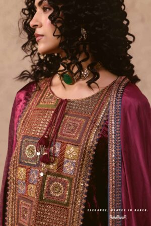 My Fashion Road Aiqa Nooren Party Wear Velvet Designer Suits | A-2