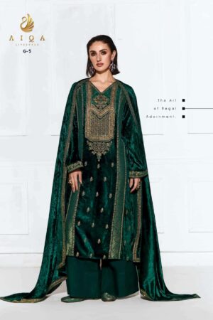 My Fashion Road Aiqa Rubaab Premium Designs Velvet Suit | G-5