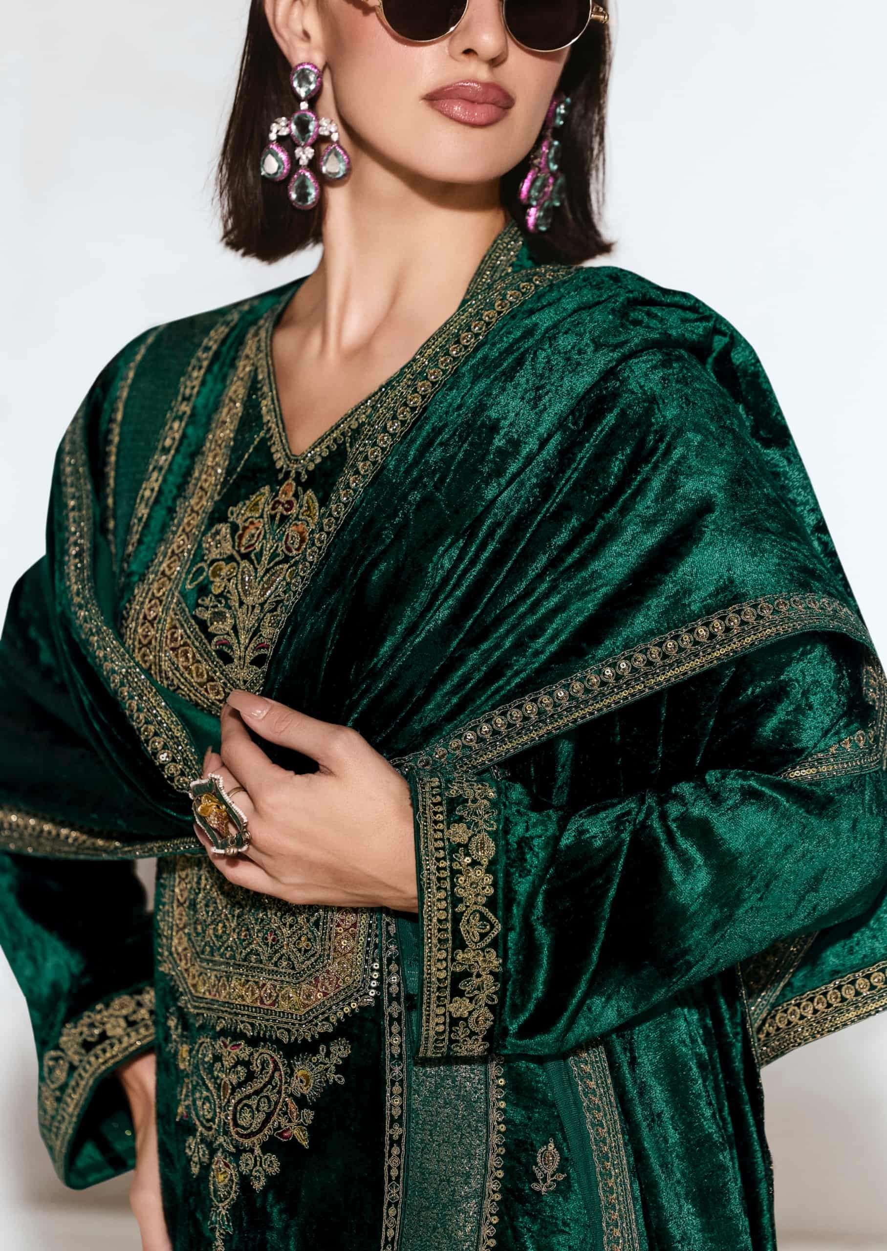 My Fashion Road Aiqa Rubaab Premium Designs Velvet Suit | G-5 My Fashion Road Aiqa Rubaab Premium Designs Velvet Suit | G-5