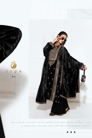 My Fashion Road Aiqa Rubaab Premium Designs Velvet Suit | G-4