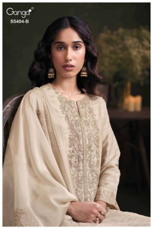 My Fashion Road Ganga Fashion Azmira Pure Bemberg Silk Latest Suit | S5404B