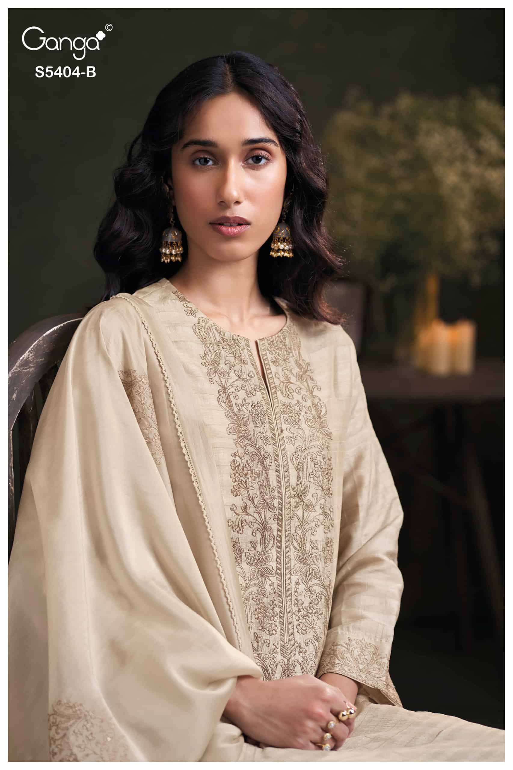 My Fashion Road Ganga Fashion Azmira Pure Bemberg Silk Latest Suit | S5404B My Fashion Road Ganga Fashion Azmira Pure Bemberg Silk Latest Suit | S5404B