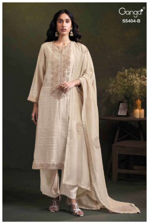 My Fashion Road Ganga Fashion Azmira Pure Bemberg Silk Latest Suit | S5404B