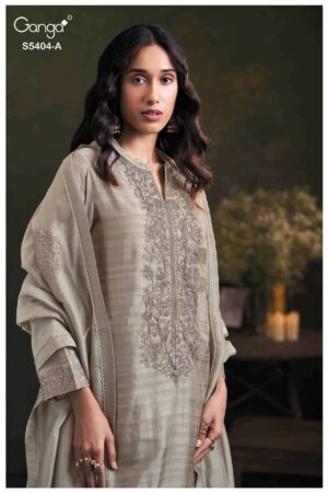 My Fashion Road Ganga Fashion Azmira Pure Bemberg Silk Latest Suit | S5404A