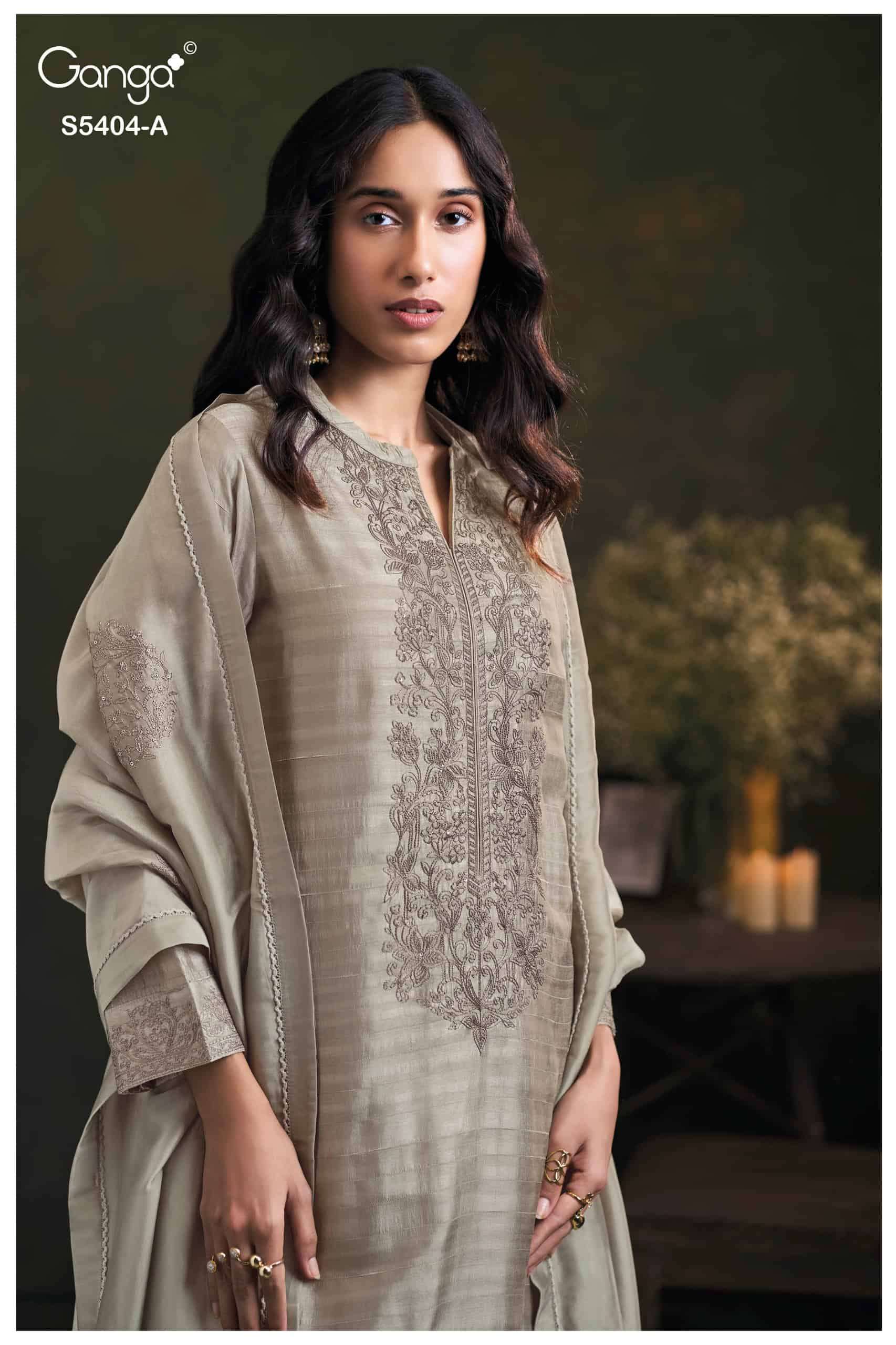 My Fashion Road Ganga Fashion Azmira Pure Bemberg Silk Latest Suit | S5404A My Fashion Road Ganga Fashion Azmira Pure Bemberg Silk Latest Suit | S5404A