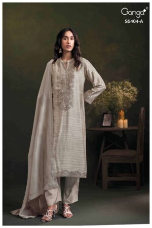 My Fashion Road Ganga Fashion Azmira Pure Bemberg Silk Latest Suit | S5404A
