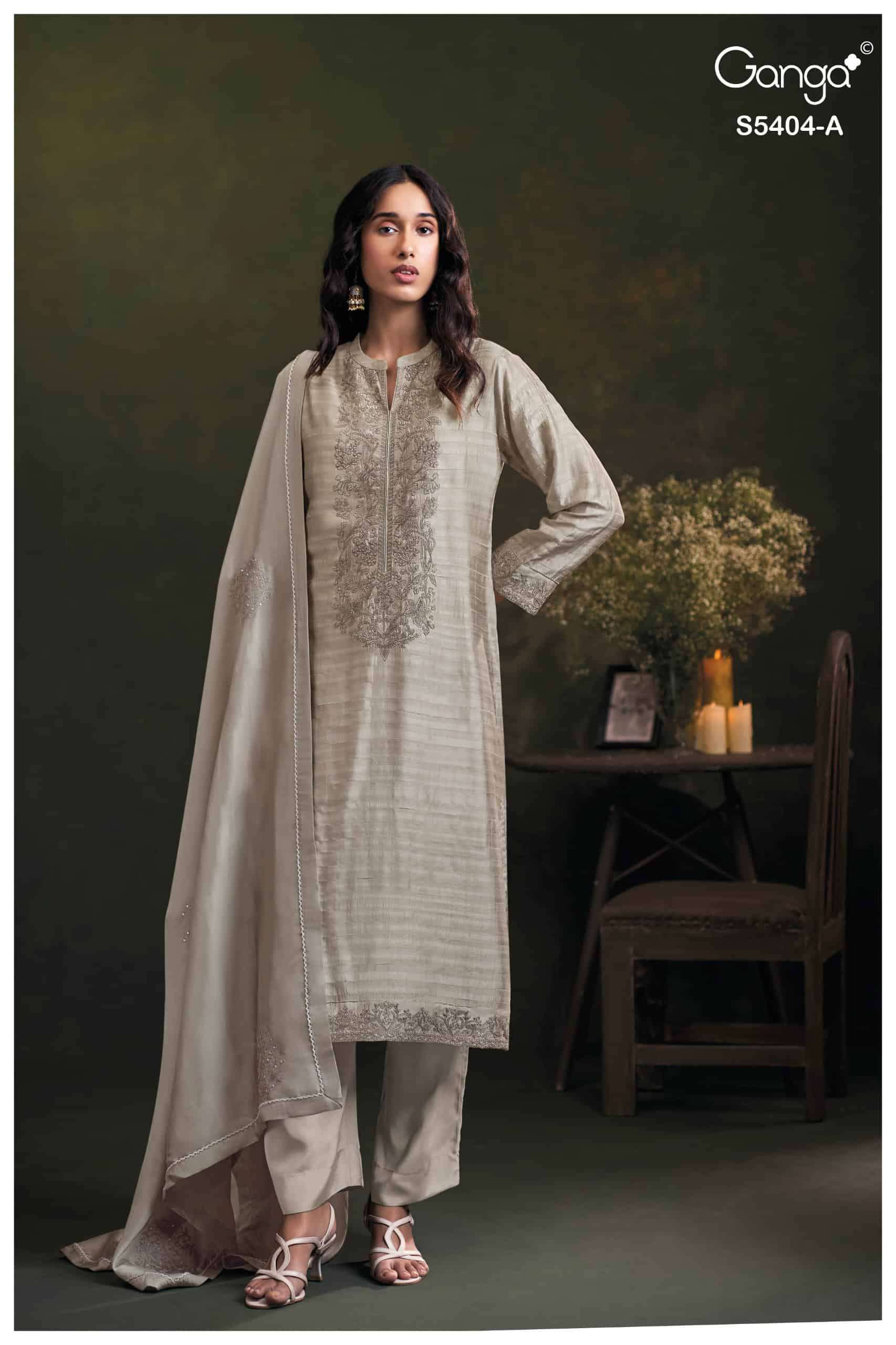 My Fashion Road Ganga Fashion Azmira Pure Bemberg Silk Latest Suit | S5404A My Fashion Road Ganga Fashion Azmira Pure Bemberg Silk Latest Suit | S5404A