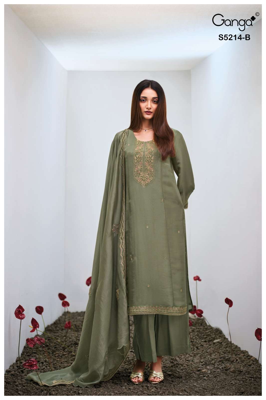 My Fashion Road Ganga Fashion Beyra Pure Bemberg Silk Suit | 5214-B My Fashion Road Ganga Fashion Beyra Pure Bemberg Silk Suit | 5214-B