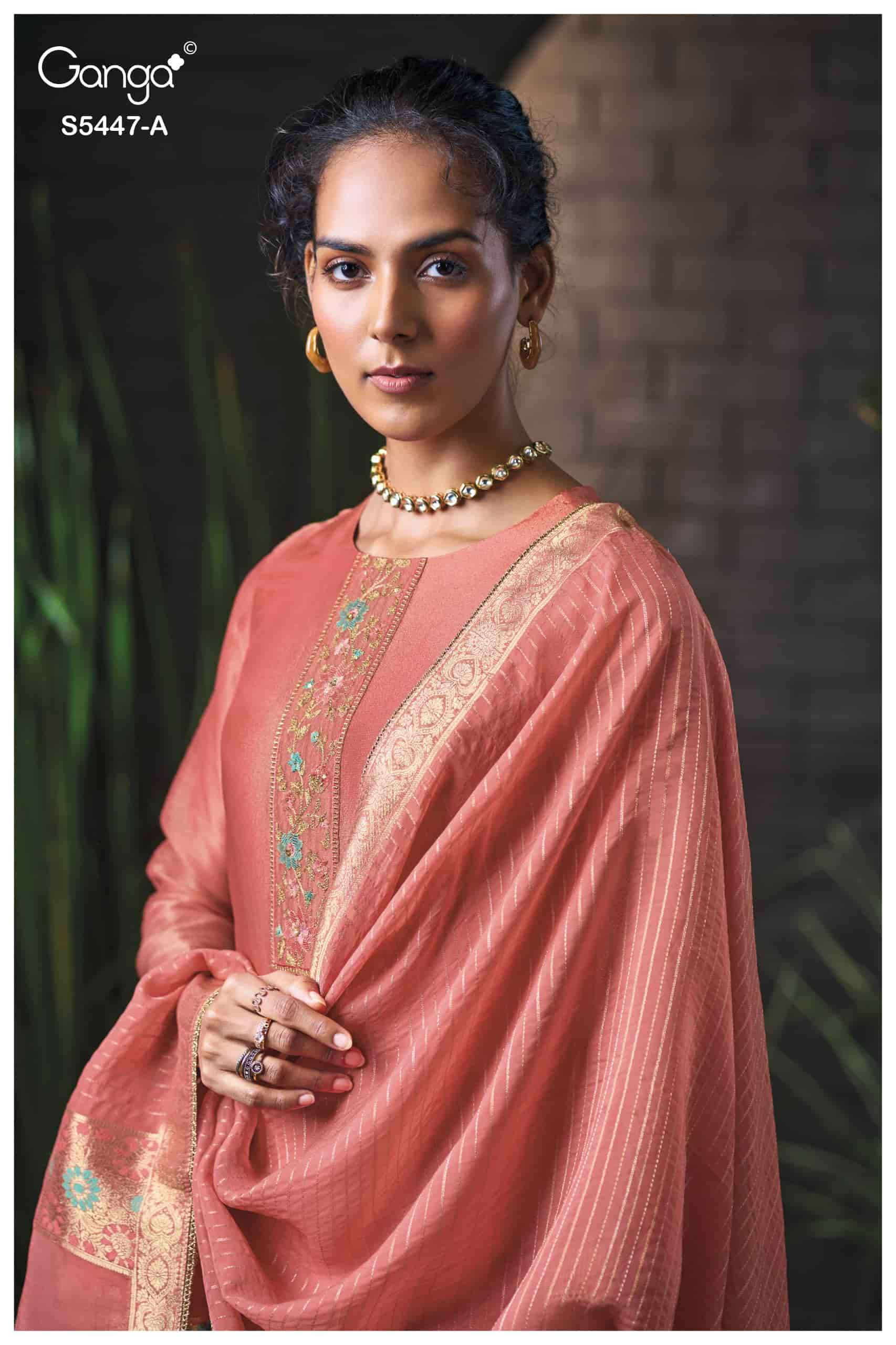 My Fashion Road Ganga Fashion Briony Premium Jacquard Silk Suit | 5447-A My Fashion Road Ganga Fashion Briony Premium Jacquard Silk Suit | 5447-A