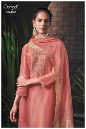 My Fashion Road Ganga Fashion Celvaya Designer Silk Party Wear Dress | 5448-C