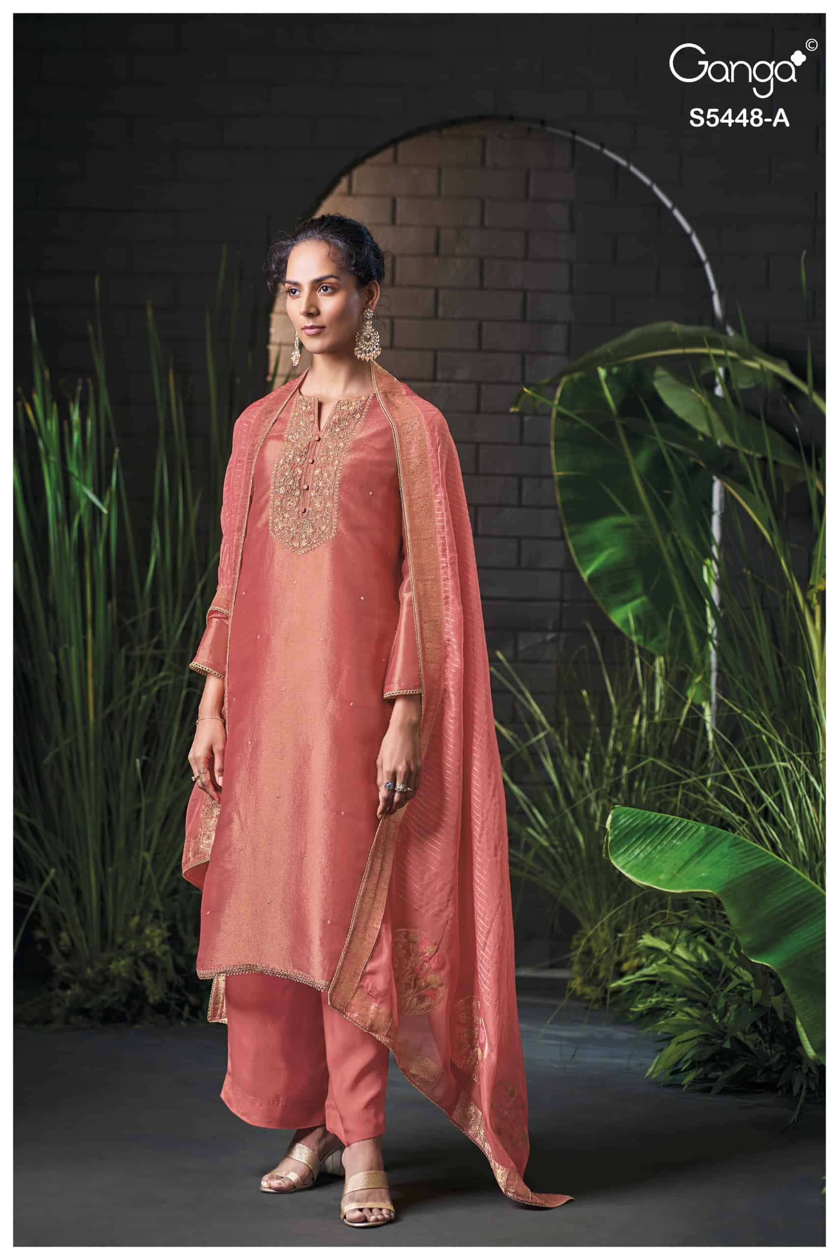 My Fashion Road Ganga Fashion Celvaya Designer Silk Party Wear Dress | 5448-A My Fashion Road Ganga Fashion Celvaya Designer Silk Party Wear Dress | 5448-A