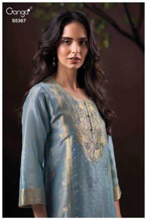My Fashion Road Ganga Fashion Cyndie Designer Jacquard Dress