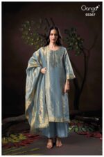 My Fashion Road Ganga Fashion Cyndie Designer Jacquard Dress