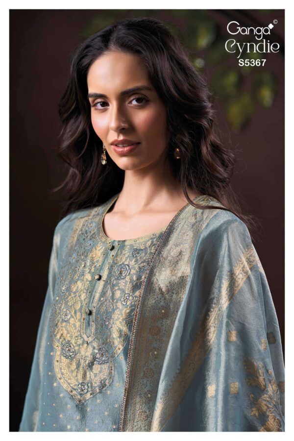 My Fashion Road Ganga Fashion Cyndie Designer Jacquard Dress