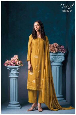My Fashion Road Ganga Fashion Diansa Exclusive Wear Pashmina Dress | S5362-D