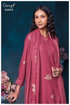 My Fashion Road Ganga Fashion Diansa Exclusive Wear Pashmina Dress | S5362-B