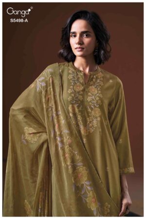 My Fashion Road Ganga Fashion Faeza Exclusive Winter Collection Dress | 5498-A