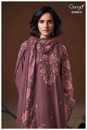 My Fashion Road Ganga Fashion Faeza Exclusive Winter Collection Dress | 5498-B