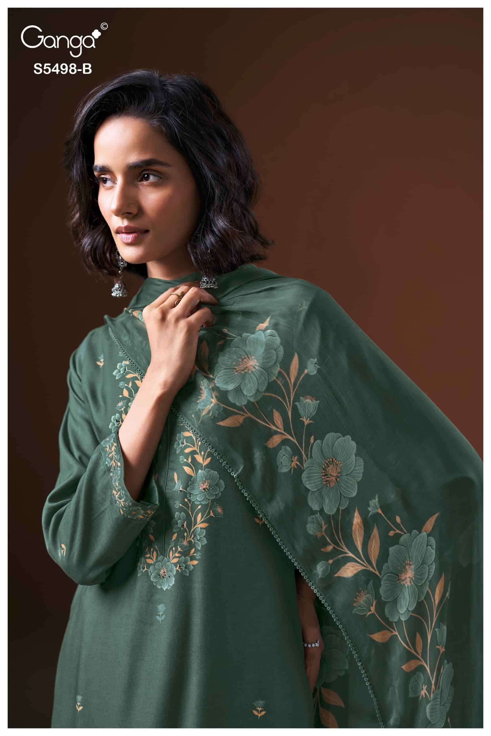 My Fashion Road Ganga Fashion Faeza Exclusive Winter Collection Dress | 5498-C My Fashion Road Ganga Fashion Faeza Exclusive Winter Collection Dress | 5498-C