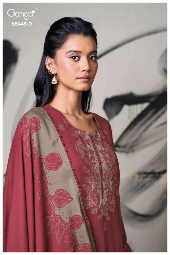 My Fashion Road Ganga Fashion Fiorella Winter Wear Ladies Dress | S5445-D