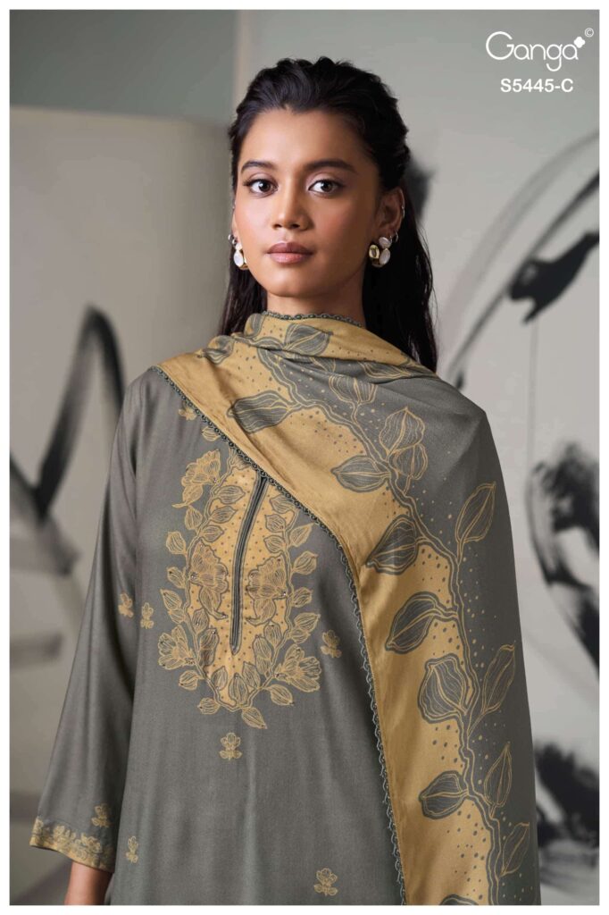 My Fashion Road Ganga Fashion Fiorella Winter Wear Ladies Dress | S5445-C