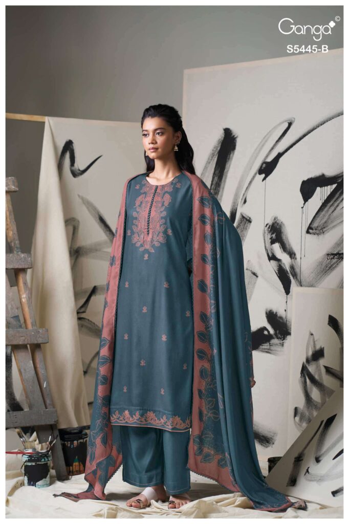 My Fashion Road Ganga Fashion Fiorella Winter Wear Ladies Dress | S5445-B