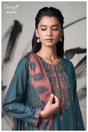 My Fashion Road Ganga Fashion Fiorella Winter Wear Ladies Dress | S5445-B